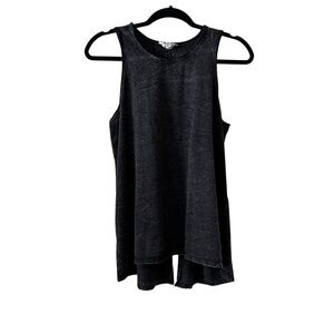 Olive + Oak Black High Low Tank